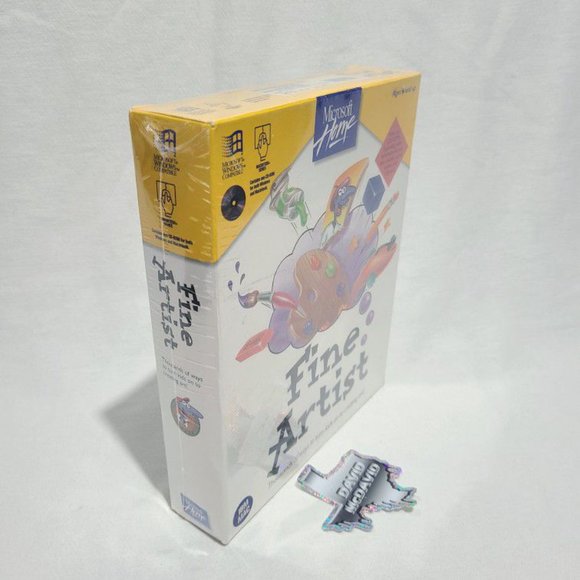 1994 Microsoft Home Fine Artist CD-ROM Software PC Mac - Factory Sealed - Picture 2 of 7